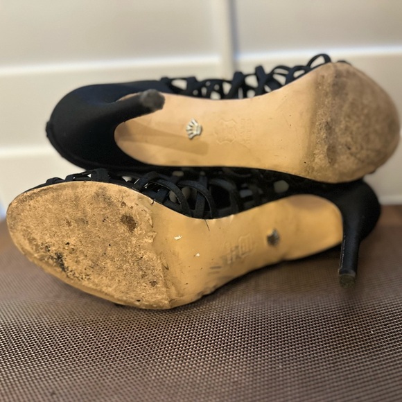 Nina Black Stiletto Heel Size 9.5 - Picture 5 of 5